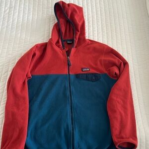Patagonia kids fleece hoodie jacket size XL (14)